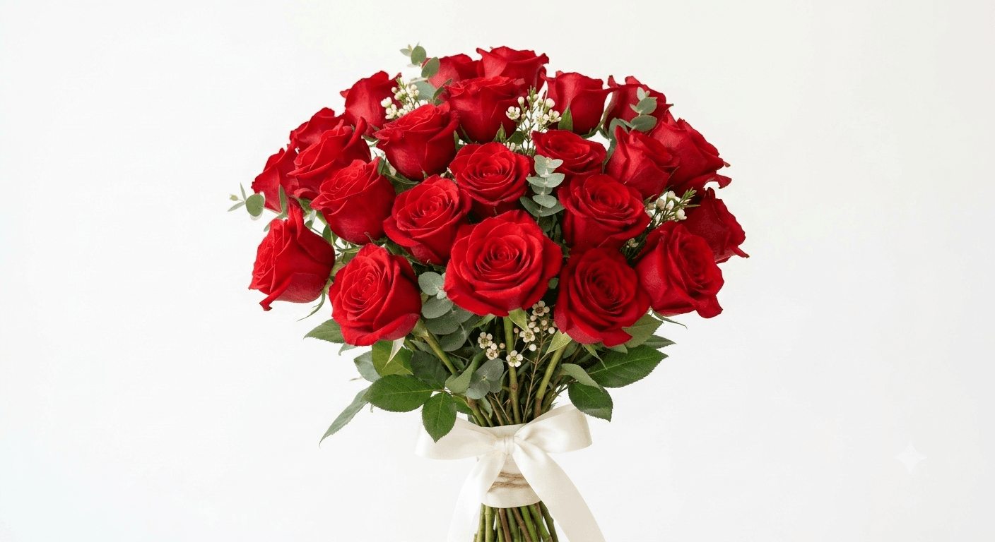 24 Rose Rosse con consegna a Milano