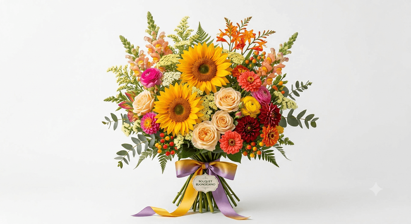 Bouquet Colorato con consegna a domicilio a Milano