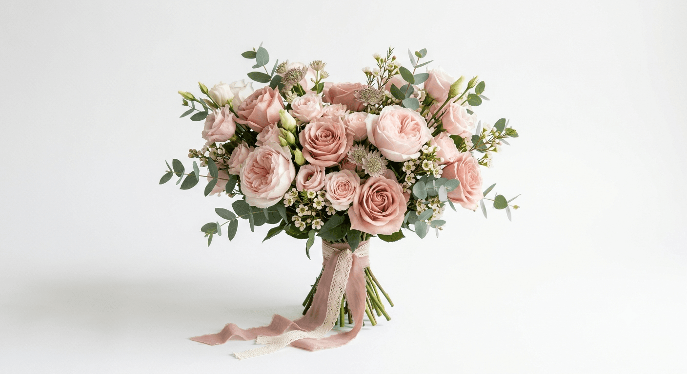 Bouquet Rosa Cipria con consegna a domicilio a Milano