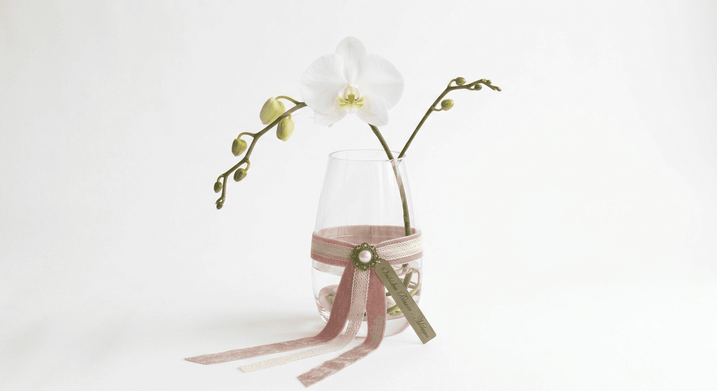 Orchidea Bianca Elegance con consegna a Milano