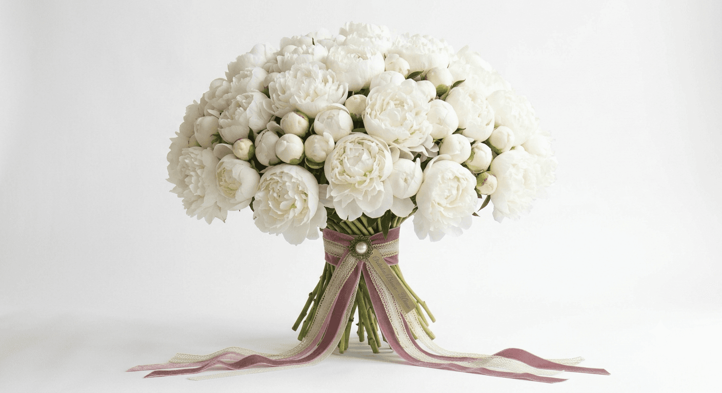 Peonie Bianche con consegna a Milano